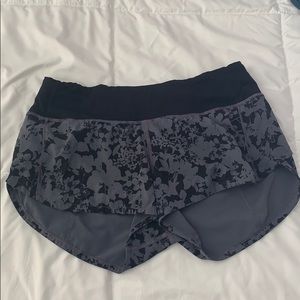 Floral Print Lululemon Shorts